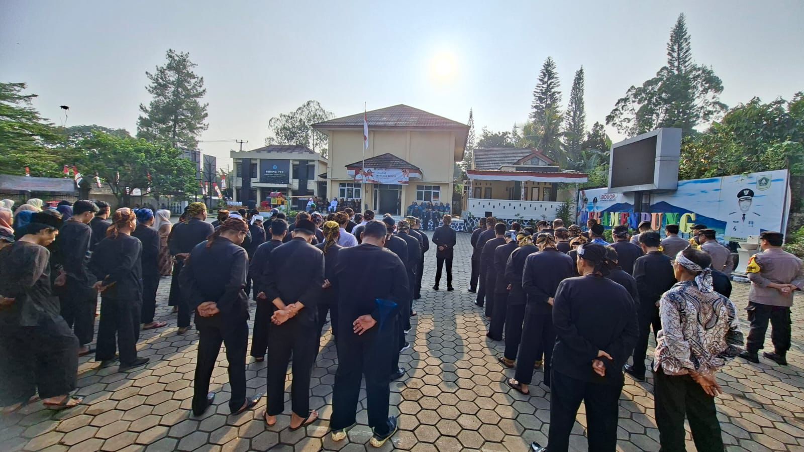 Kapolsek Megamendung Pimpin Upacara Hut Bogor Ke 544 Tahun 2026 Tingkat Kecamatan Megamendung Kabupaten Bogor