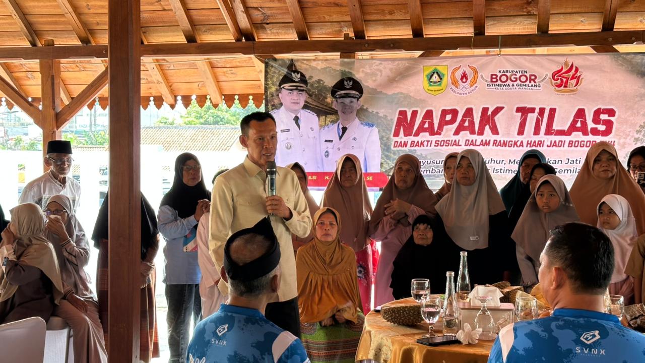 Wakil Bupati Bogor Dan Jajaran DPRD Kab. Bogor Giat Laksanakan Napak Tilas dan Bakti Sosial