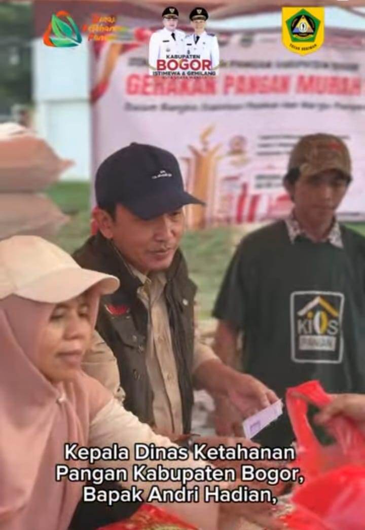 DKP Kab. Bogor Bantu Masyarakat Pakansari Lewat Program GPM Guna Dapatkan Pangan Murah